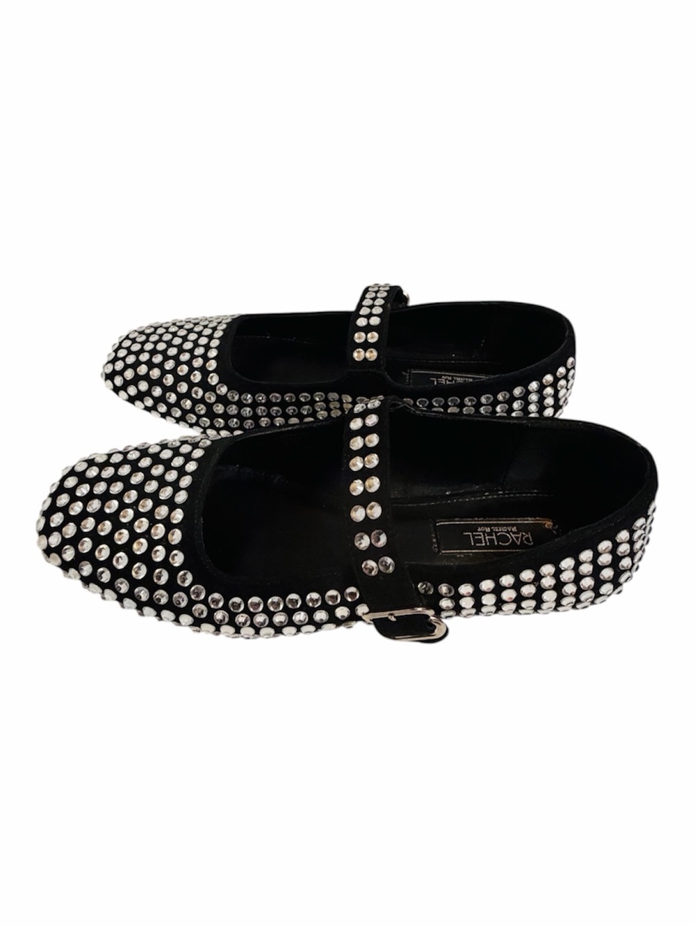 Rachel Roy crystal-embellished Mary Jane flat shoes sz8.5